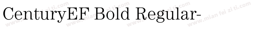CenturyEF Bold Regular字体转换